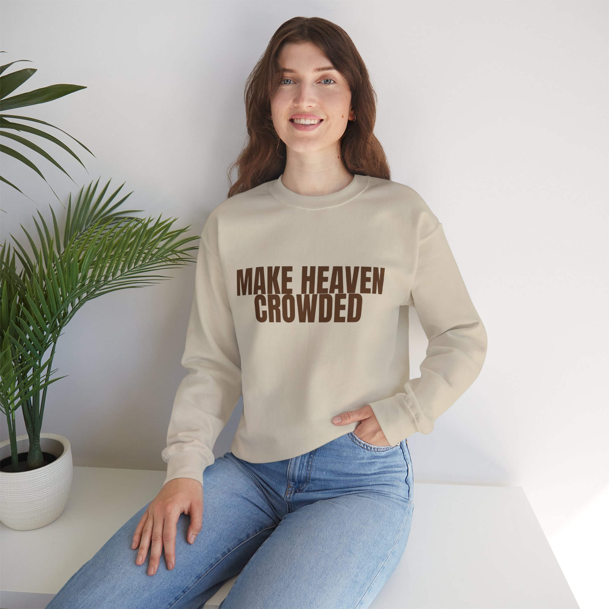 Make Heaven Crowded Crewneck - Image 4