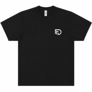 Found Essential Black Tee